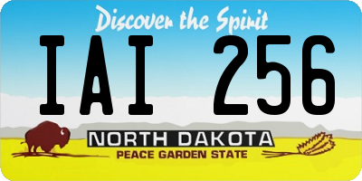 ND license plate IAI256