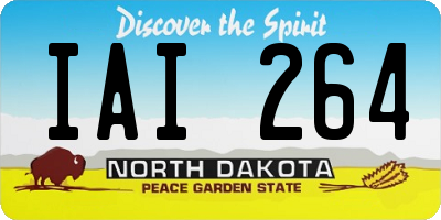 ND license plate IAI264