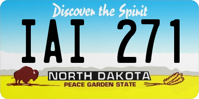 ND license plate IAI271