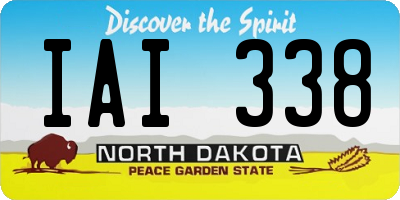 ND license plate IAI338