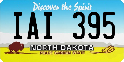 ND license plate IAI395