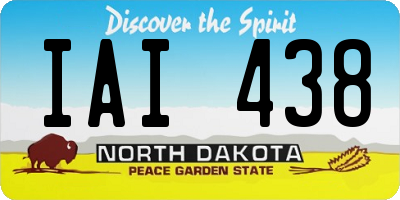 ND license plate IAI438