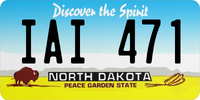 ND license plate IAI471