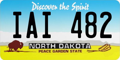 ND license plate IAI482
