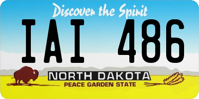 ND license plate IAI486