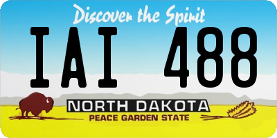ND license plate IAI488