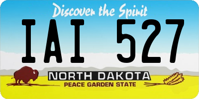 ND license plate IAI527