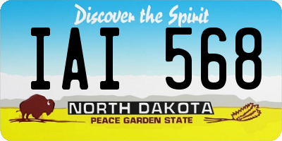 ND license plate IAI568