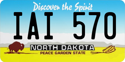 ND license plate IAI570