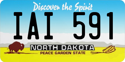 ND license plate IAI591