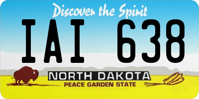 ND license plate IAI638
