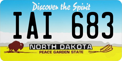 ND license plate IAI683
