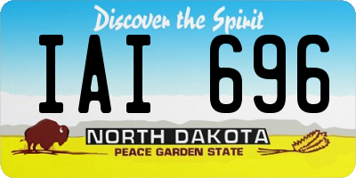 ND license plate IAI696