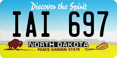 ND license plate IAI697
