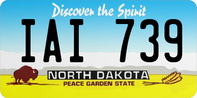 ND license plate IAI739