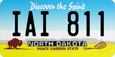 ND license plate IAI811