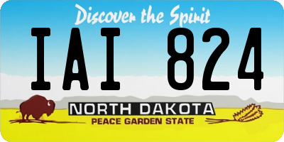 ND license plate IAI824