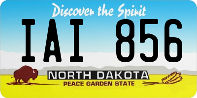 ND license plate IAI856