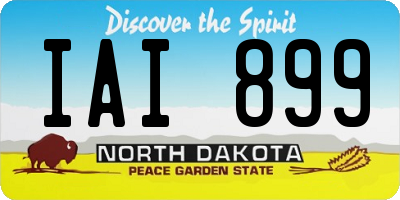ND license plate IAI899