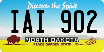ND license plate IAI902