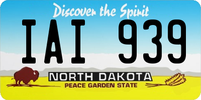 ND license plate IAI939