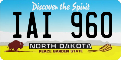 ND license plate IAI960