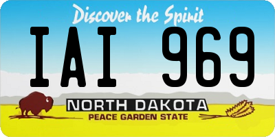ND license plate IAI969