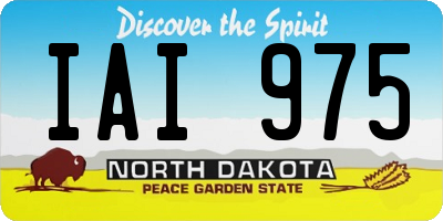 ND license plate IAI975