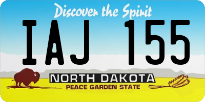 ND license plate IAJ155
