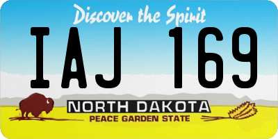 ND license plate IAJ169