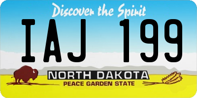 ND license plate IAJ199