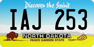 ND license plate IAJ253