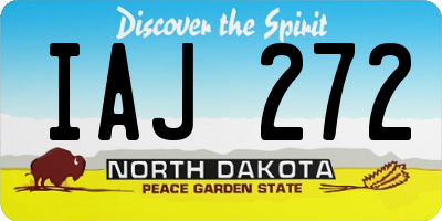 ND license plate IAJ272