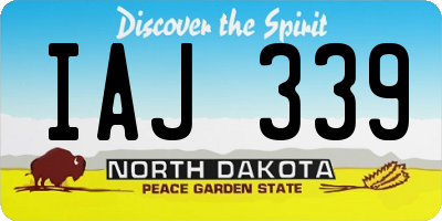 ND license plate IAJ339