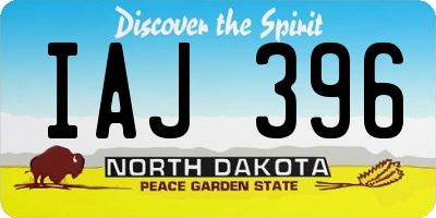ND license plate IAJ396
