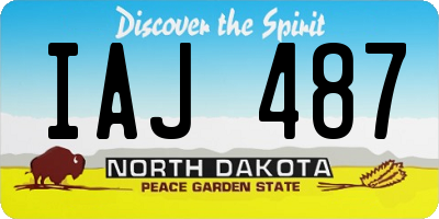 ND license plate IAJ487
