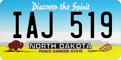 ND license plate IAJ519