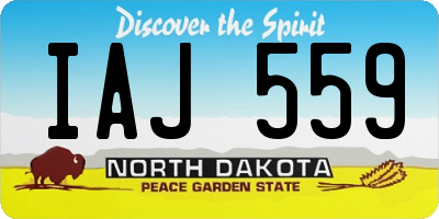 ND license plate IAJ559