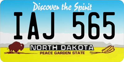 ND license plate IAJ565