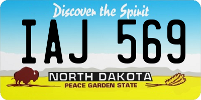 ND license plate IAJ569
