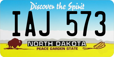 ND license plate IAJ573