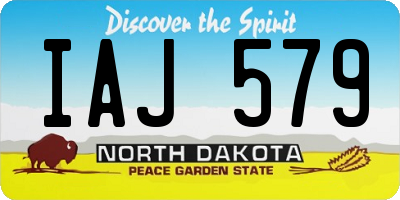 ND license plate IAJ579