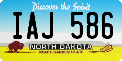 ND license plate IAJ586
