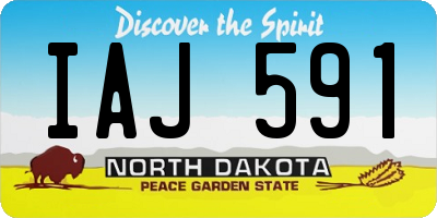 ND license plate IAJ591