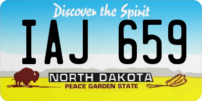 ND license plate IAJ659
