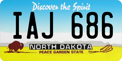 ND license plate IAJ686