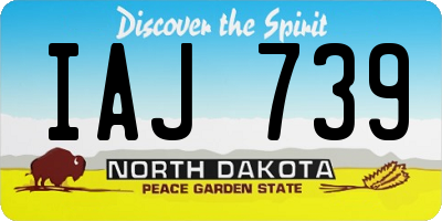 ND license plate IAJ739
