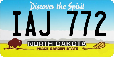 ND license plate IAJ772