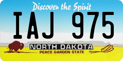 ND license plate IAJ975