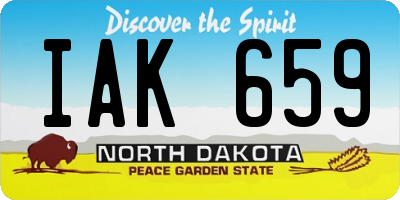 ND license plate IAK659